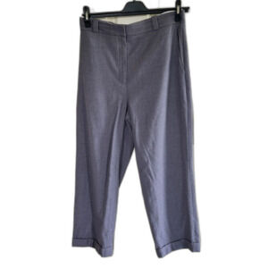 Theory Gray Pants Women’s 10 Dress Work Office Cuffed Wool